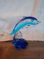 Glazen beeldje van een dolfijn, Ophalen of Verzenden, Zo goed als nieuw, Dier