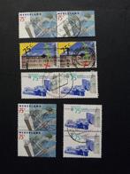 Nederland stroken gestempeld, Ophalen of Verzenden, Na 1940, Gestempeld