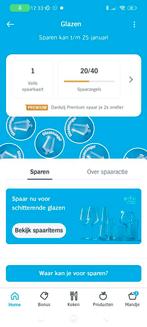 AH Glazen Zegels 1 kaart, Huis en Inrichting, Keuken | Servies, Ophalen, Glas of Glazen, Nieuw, Glas