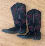 mag cowboy laarzen zwart maat 38 vintage, Hoge laarzen, Verzenden, Zwart, Gedragen