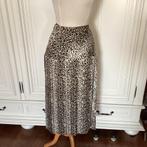 Plissé rok, mt.XL 44/46, luipaardprint,satijn/polyester, Kleding | Dames, Maat 46/48 (XL) of groter, Zo goed als nieuw, Ambita