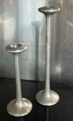 Set Kandelaars - Aluminium - Design: Carl Öjerstam, Ophalen, Gebruikt, 25 tot 50 cm, Metaal