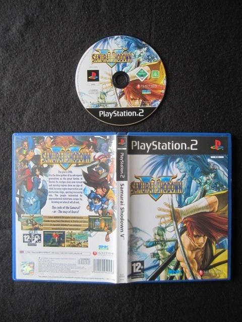 PS2 - Samurai Shodown 5 V - Playstation 2, Spelcomputers en Games, Games | Sony PlayStation 2, Zo goed als nieuw, Vechten, 1 speler