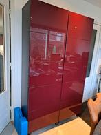 Bordeaux rode frontjes voor Ikea Besta kasten, Ophalen, 25 tot 50 cm, Minder dan 150 cm, Minder dan 100 cm