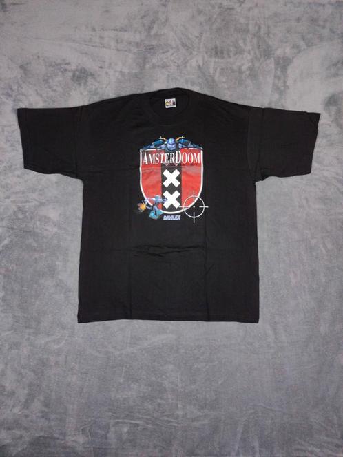 Amsterdoom Davilax Tshirt Vintage XL, Kleding | Heren, T-shirts, Nieuw, Maat 56/58 (XL), Zwart, Ophalen of Verzenden