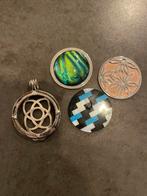 Quoins sieraden 3 munten, 1 hanger waar de munten in kunnen, Gebruikt, Ophalen of Verzenden, Steen of Mineraal, Met edelsteen