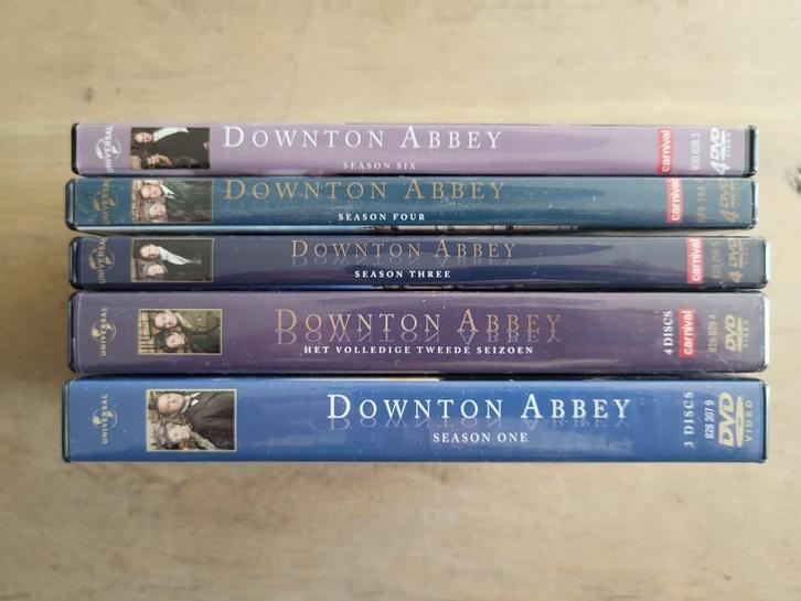 DVD Downton abbey seizoen 1,2,3,4,6 als set, Cd's en Dvd's, Dvd's | Tv en Series, Zo goed als nieuw, Drama, Vanaf 9 jaar, Ophalen of Verzenden