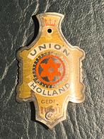 BALHOOFDPLAATJE UNION FIETSEN HOLLAND, Verzamelen, Verzenden, Overige typen