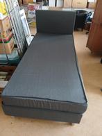 boxspring 90/200, Ophalen, 90 cm, Eenpersoons, Blauw