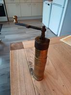 Antieke Koperen Koffiemolen, Antiek en Kunst, Ophalen of Verzenden