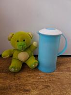 Tupperware thermoskan lichtblauw 600 ml, Huis en Inrichting, Keuken | Tupperware, Ophalen of Verzenden, Gebruikt, Blauw, Beker of Kan