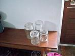 Vintage weckpotten 9 stuks + deksels, Ophalen, Gebruikt, Glas, Pot, Bus of Blik