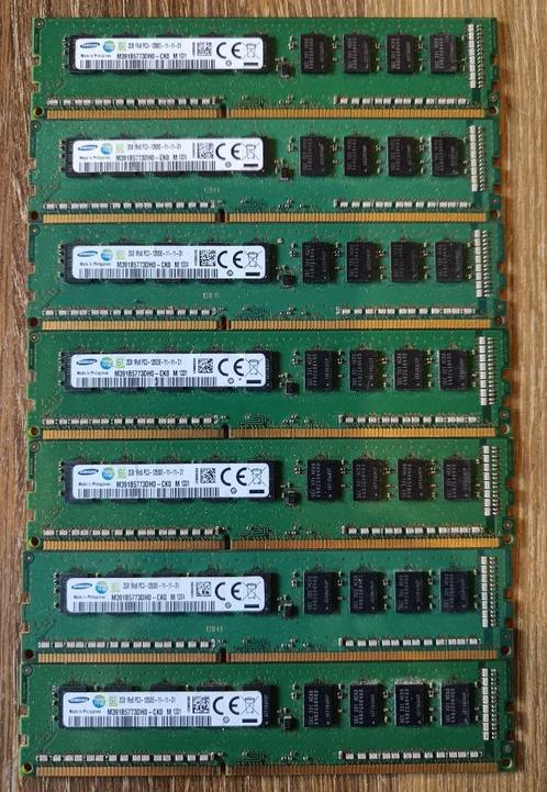 Samsung 2GB 1Rx8 PC3-12800E unbuffered DDR3 ECC RAM, Computers en Software, RAM geheugen, Refurbished, Server, 2 GB, DDR3, Ophalen of Verzenden