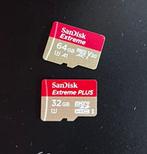 SanDisk Extreme PLUS | 32GB / 64GB | MicroSD, Audio, Tv en Foto, Fotografie | Geheugenkaarten, SanDisk, MicroSD, 64 GB, Ophalen of Verzenden