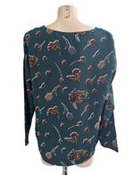 La Fee Maraboutee shirt lange mouw groen 44, Maat 46/48 (XL) of groter, Ophalen of Verzenden, Zo goed als nieuw, Onder de knie