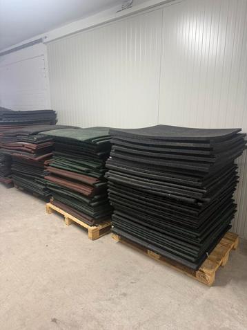 400 m2 rubberen tegels / fitness matten / rubber /ondervloer beschikbaar voor biedingen