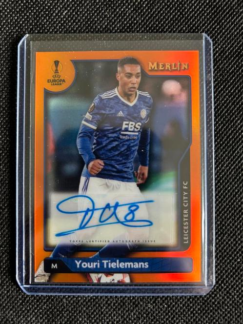 Youri Tielemans auto card /25, Hobby en Vrije tijd, Stickers en Plaatjes, Zo goed als nieuw, Plaatje, Ophalen of Verzenden