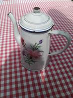 Antieke emaille Franse koffiekan, Ophalen of Verzenden