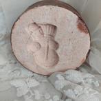 Oude roze gipsen mal suikerwerken sneeuwpop, Antiek en Kunst, Ophalen of Verzenden