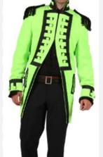 Mooie neongroene CARNAVALS/OFFICIER jas, Ophalen, Carnaval, Maat 56/58 (XL), Kleding