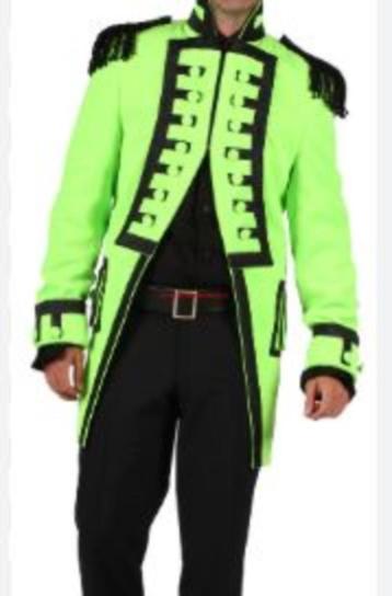 Mooie neongroene CARNAVALS/OFFICIER jas beschikbaar voor biedingen