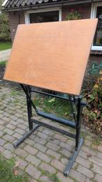 Vintage Zware Tekentafel / Werktafel, Doe-het-zelf en Verbouw, Tekentafels, Ophalen, Gebruikt, Minder dan 130 cm