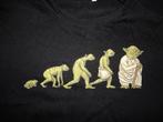T-shirt evolutie van Yoda mt M  shirt Star Wars, Verzenden, Gedragen, Maat 48/50 (M), Zwart