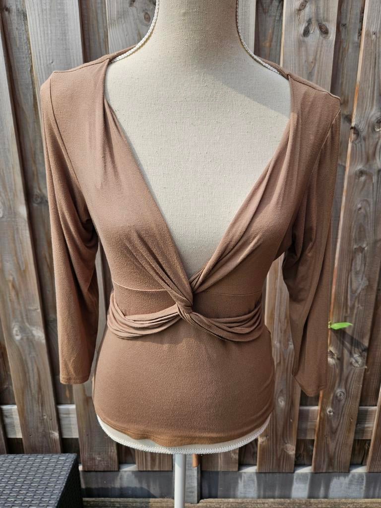 VANILIA  top lange mouw, Kleding | Dames, Tops, Bruin, Vanilia, Maat 42/44 (L), Ophalen of Verzenden
