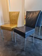 8 leren eetkamerstoelen, Huis en Inrichting, Stoelen, Strak, Gebruikt, Overige kleuren, Ophalen of Verzenden