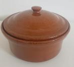 Stenen ovenschalen met deksel bruin Terracotta ovenschalen, Ophalen of Verzenden, Zo goed als nieuw, Overige materialen, Pot, Bus of Blik