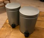 2 stuks Brabantia 3L prullenbakjes pedaal badkamer toilet, Gebruikt, Met pedaal, Ophalen of Verzenden, Minder dan 10 liter