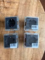 GIRA 4x Stopcontact 1-voudig RA antraciet system 55, Ophalen of Verzenden, Nieuw, Stopcontact