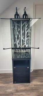 Terrarium incl. toebehoren, Dieren en Toebehoren, Ophalen, Zo goed als nieuw, Terrarium of Paludarium