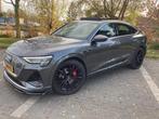 Audi E-tron Sportback 50 Quattro 3x S-LINE  22inch  SOH 95%, Automaat, 1800 kg, Zwart, 71 kWh