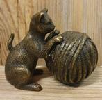 URN met SPELENDE POES / brons / as urn, Dieren en Toebehoren, Nieuw, Info@huisentuindecoratiemarie.nl, Huis en tuin decoratie marie