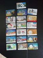 19 Coincards €5(17) en €10 (2) Nederland, Inleverwaarde €105, Postzegels en Munten, Penningen en Medailles, Overige materialen