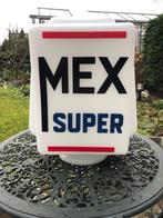 Fraaie MEX SUPER globe benzine pomp 7 inch. 4-zijdig., Verzamelen, Ophalen of Verzenden, Zo goed als nieuw, Gebruiksvoorwerp