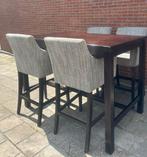 Bartatel met barstoelen, Ophalen, Zo goed als nieuw, Hout