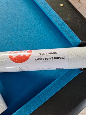 OK Duplex Behang - Wit beschikbaar voor biedingen