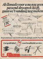 Retro reclame 1975 Tomado flessenrek strijktafel droogrek, Verzenden, Overige typen