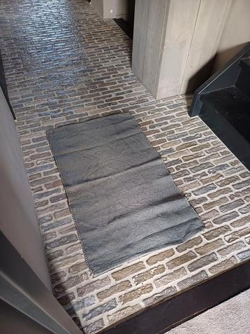 Prachtige badmat kleed vloerkleed van Hoffz, 100% linen. beschikbaar voor biedingen