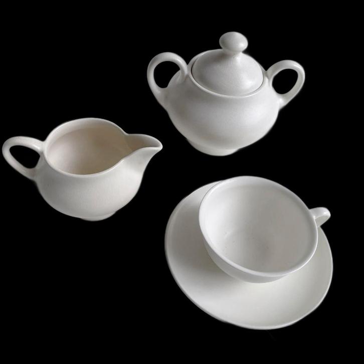 zeldzaam theeservies Cornelis de Lorm "de Zonnebloem", Antiek en Kunst, Antiek | Servies los, Ophalen of Verzenden