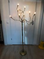 Vintage goudkleurige  Vloerlamp, Huis en Inrichting, Lampen | Vloerlampen, Ophalen, Gebruikt, Metaal, 150 tot 200 cm