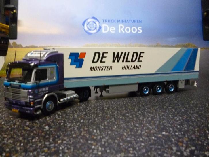 Tekno Scania 143 De Wilde met certificaat, Hobby en Vrije tijd, Modelauto's | 1:50, Nieuw, Bus of Vrachtwagen, Tekno, Ophalen of Verzenden