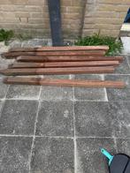 6 Hardhouten palen (6x6x1.50), Tuin en Terras, Palen, Balken en Planken, Ophalen, Palen, Zo goed als nieuw, Hardhout