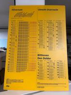 NS Dienstregeling Hilversum - Utrecht Overvecht, Verzamelen, Ophalen of Verzenden, Zo goed als nieuw, Trein, Overige typen