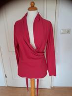 Fuchsia roze wikkel blouse vestje van Moq valt als L, Maat 42/44 (L), Moq, Ophalen of Verzenden, Zo goed als nieuw