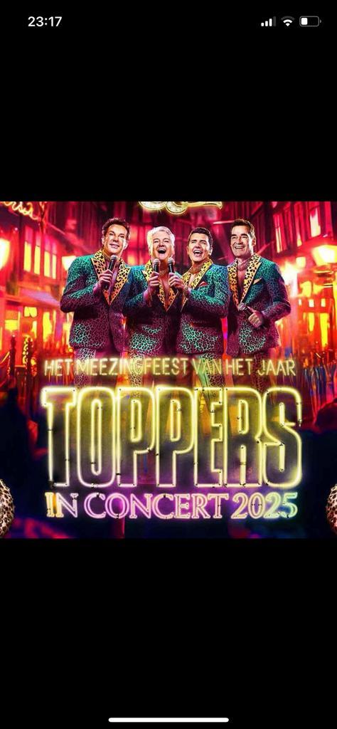 2 kaarten te koop toppers in concert 1 juni, Tickets en Kaartjes, Evenementen en Festivals, Twee personen