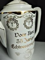 Antieke porseleinen koffiepot (35 jarige echtvereniging ), Antiek en Kunst, Antiek | Porselein, Ophalen of Verzenden