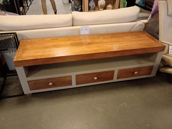 TV meubel, Hout, kast, dressoir, Huis en Inrichting, Kasten | Televisiemeubels, Gebruikt, Minder dan 100 cm, 150 tot 200 cm, 25 tot 50 cm